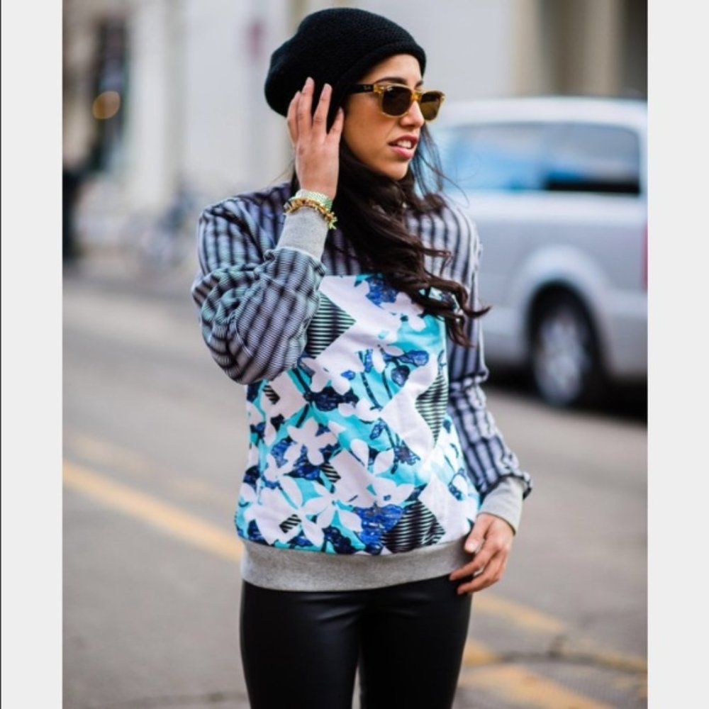 Peter Pilotto x Target Floral Stripe Sweatshirt M